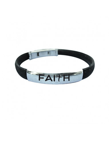 Silicone bracelet faith