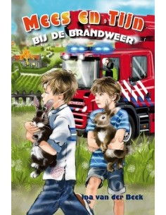 Mees en tijn bij de brandweer