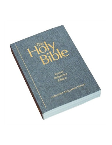 KJVA Pocket Ref. Bible, Black Paperbac