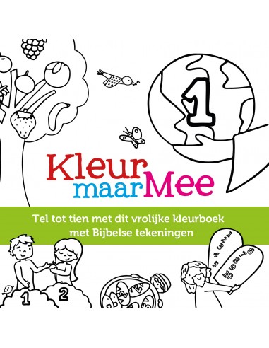 Kleurboek tellen kleur maar mee