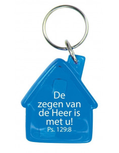 Sleutelhanger blauw de...