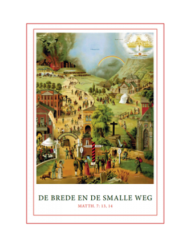 Poster A4 Brede en de smalle weg