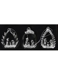 Kerstvoorstelling kristal...