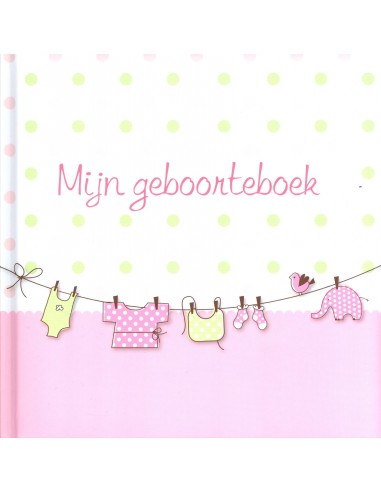 Mijn geboorteboek roze