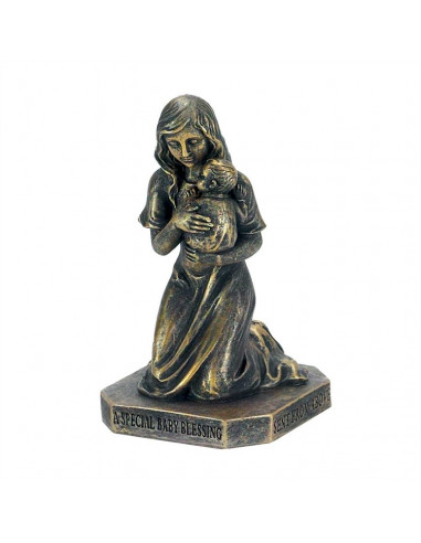 Figurine resin mother with child 11x4cm