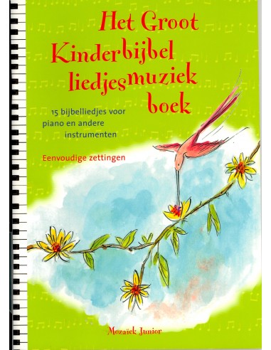 Groot kinderbijbelliedjesmuziekboek