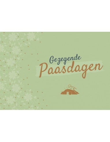 Enkele Kaart Gezegende Paasdagen