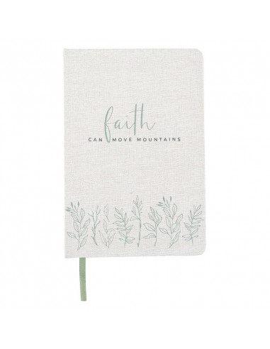 Linen Journal Faith can move mountains