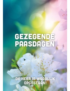 Gezegende paasdagen fleurig