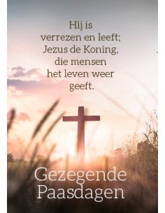 Gezegende paasdagen Hij is...