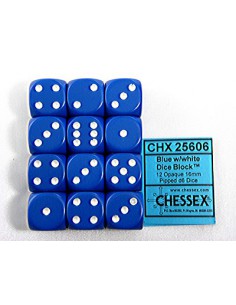 Dobbelsteen Blauw-wit
