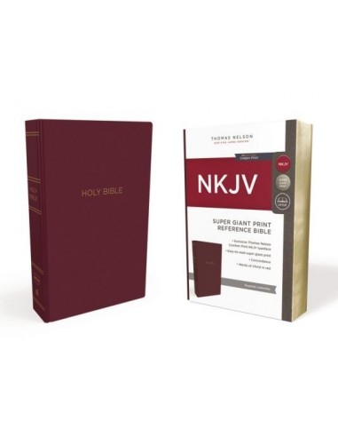 NKJV Super GP Ref. Bible Burgundy Leathe