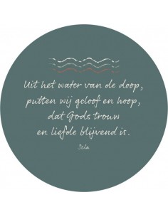 Muurcirkel Uit het water...