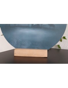 Muurcirkel Standaard hout