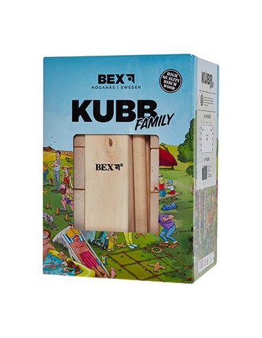 Houten spel kubb in doos basic