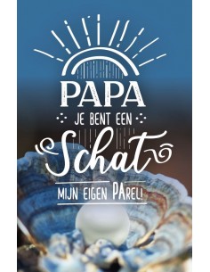 Wenskaart Papa je bent een...