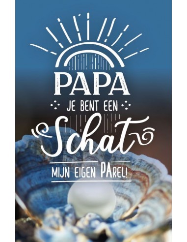 Wenskaart Papa je bent een schat