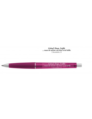 Pen Geloof Hoop Liefde Pink