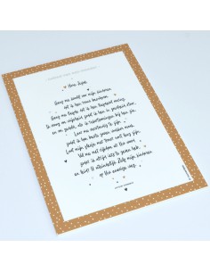 Tekstbord a5 gebed van een...