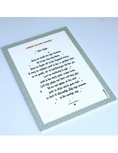 Tekstbord a5 gebed van een...