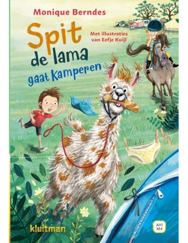 Spit de lama gaat kamperen