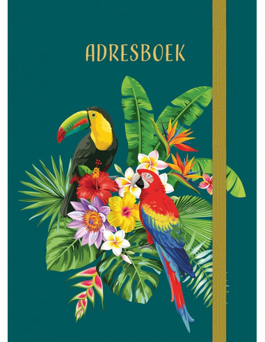 Adresboek (klein) - Tropical Birds