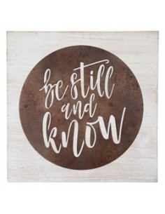 Sign Be still and know